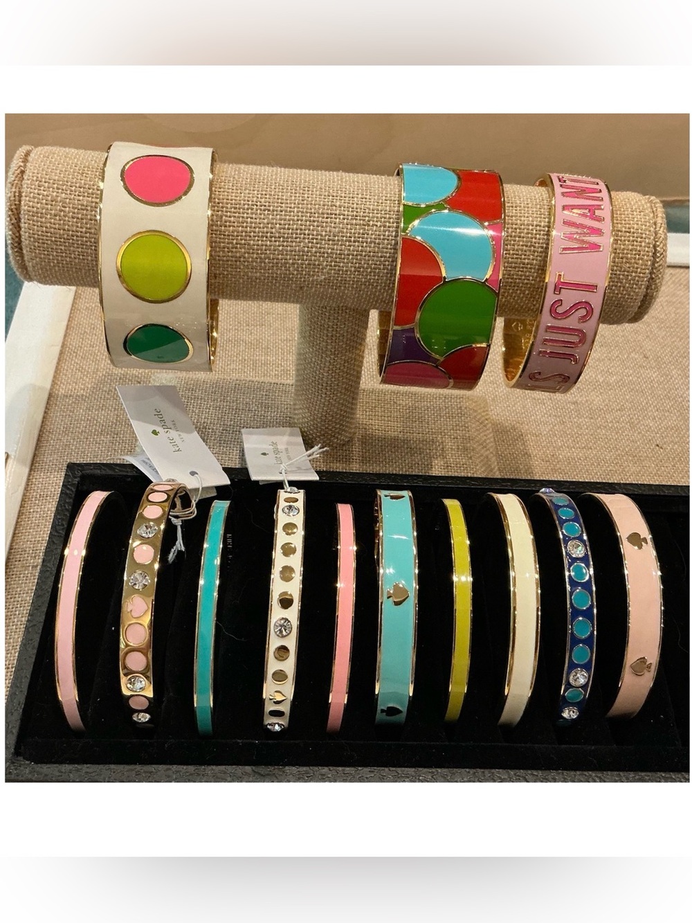 13 kate spade Enamel Bangle Bracelet Bundle